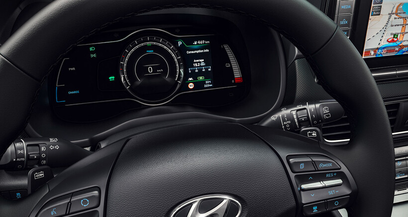Hyundai Kona Electric dashboard