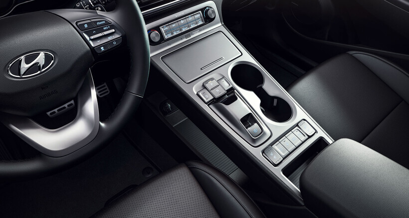 Hyundai Kona Electric cup holders