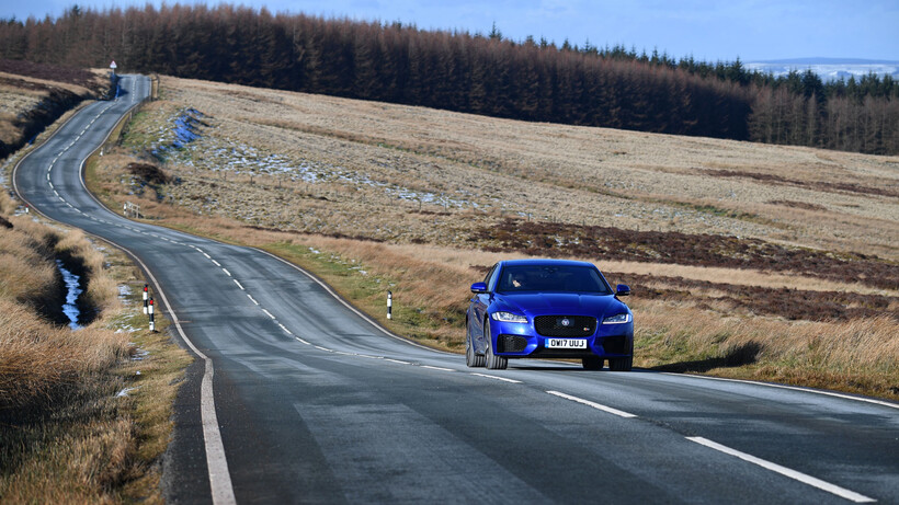 Jaguar XF S in North Wales