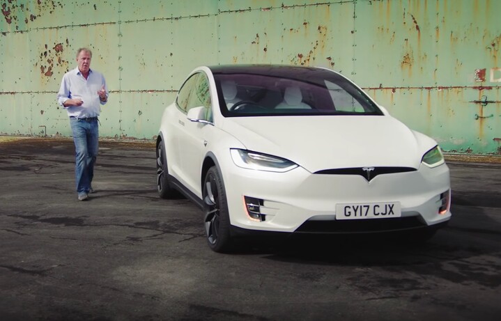 Jeremy Clarkson Tesla Model X review on The Grand Tour show