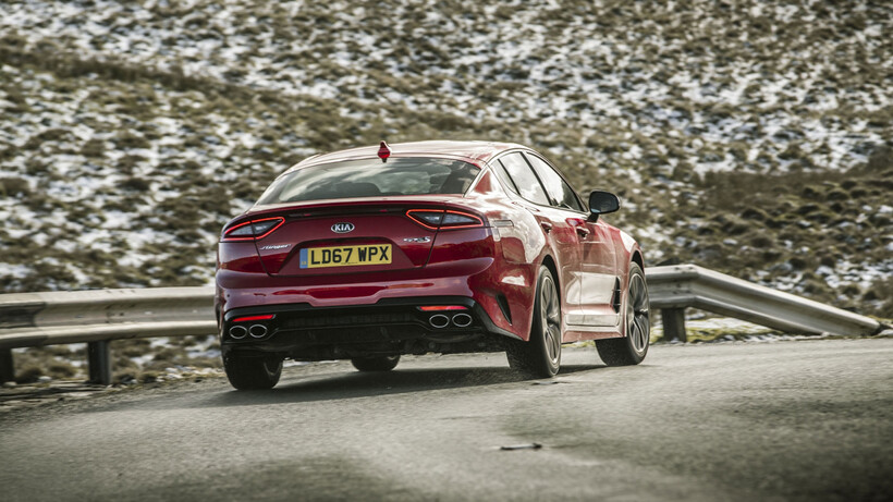 Kia Stinger from the rear