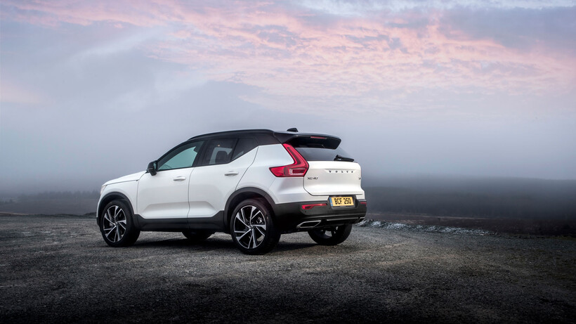 Volvo XC40 SUV from the rear