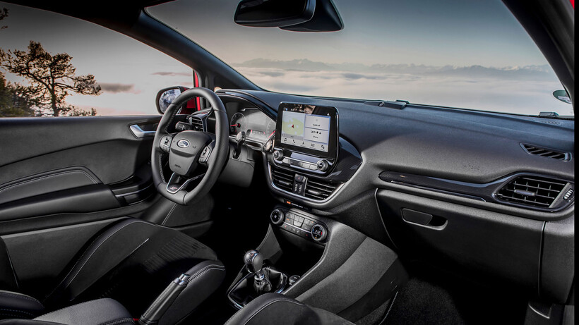 Ford Fiesta ST review (2018): Interior view and infotainment system