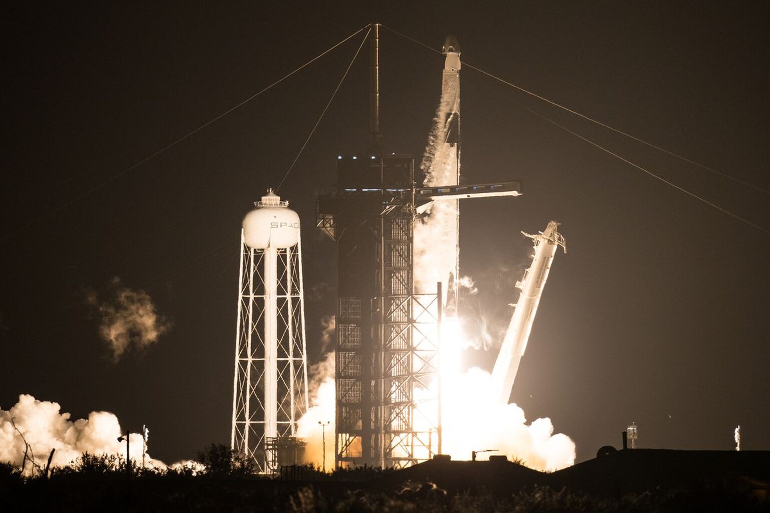 SpaceX launches astronauts to the International Space Station in an historic mission