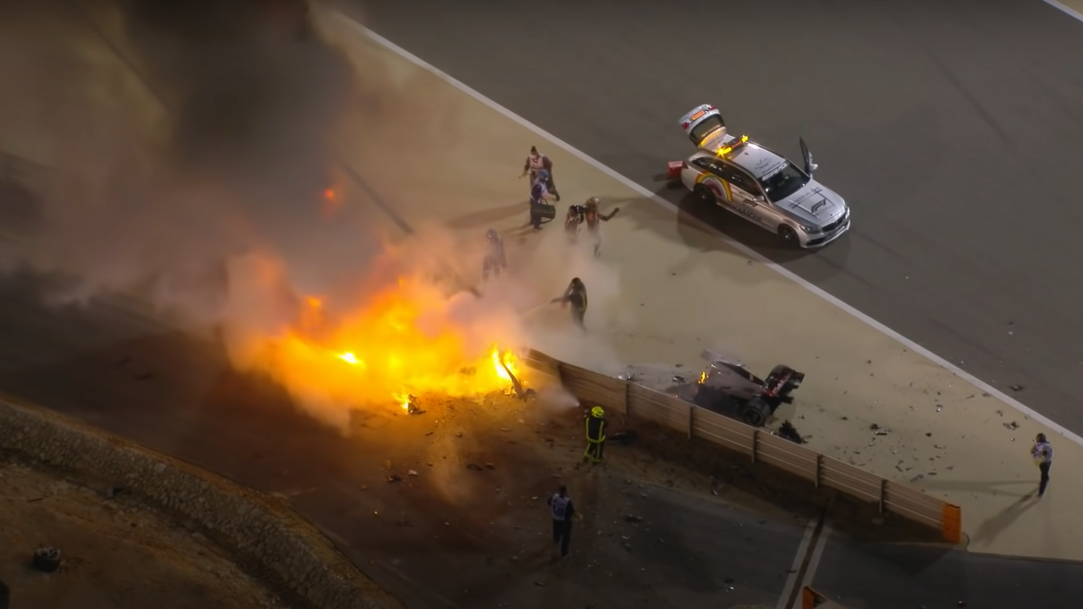 Here's how Romain Grosjean walked away from that horrific Formula 1 crash