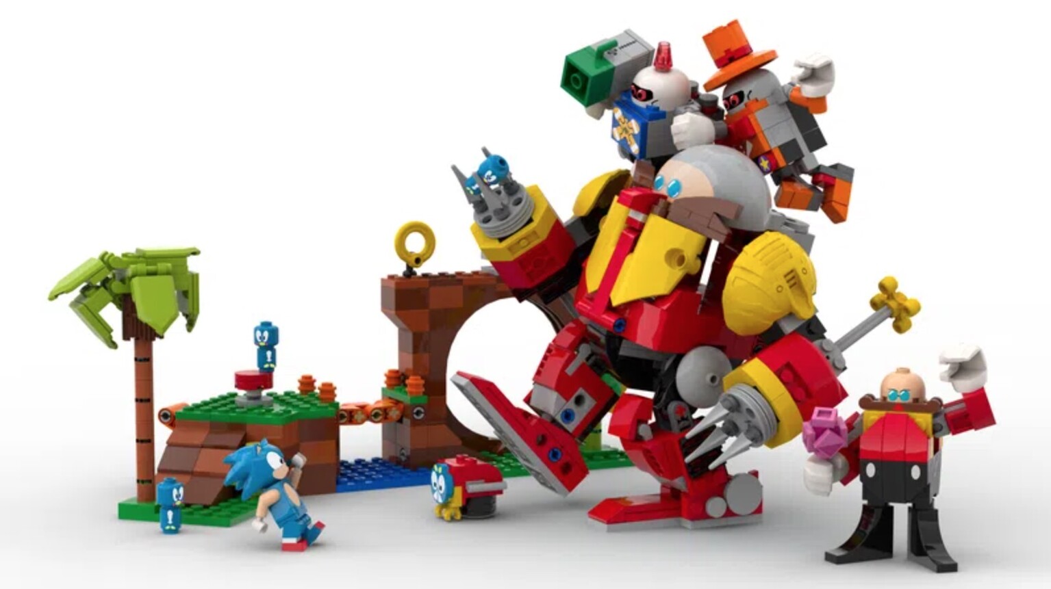 This fan-made Sonic LEGO set has got the official seal of approval