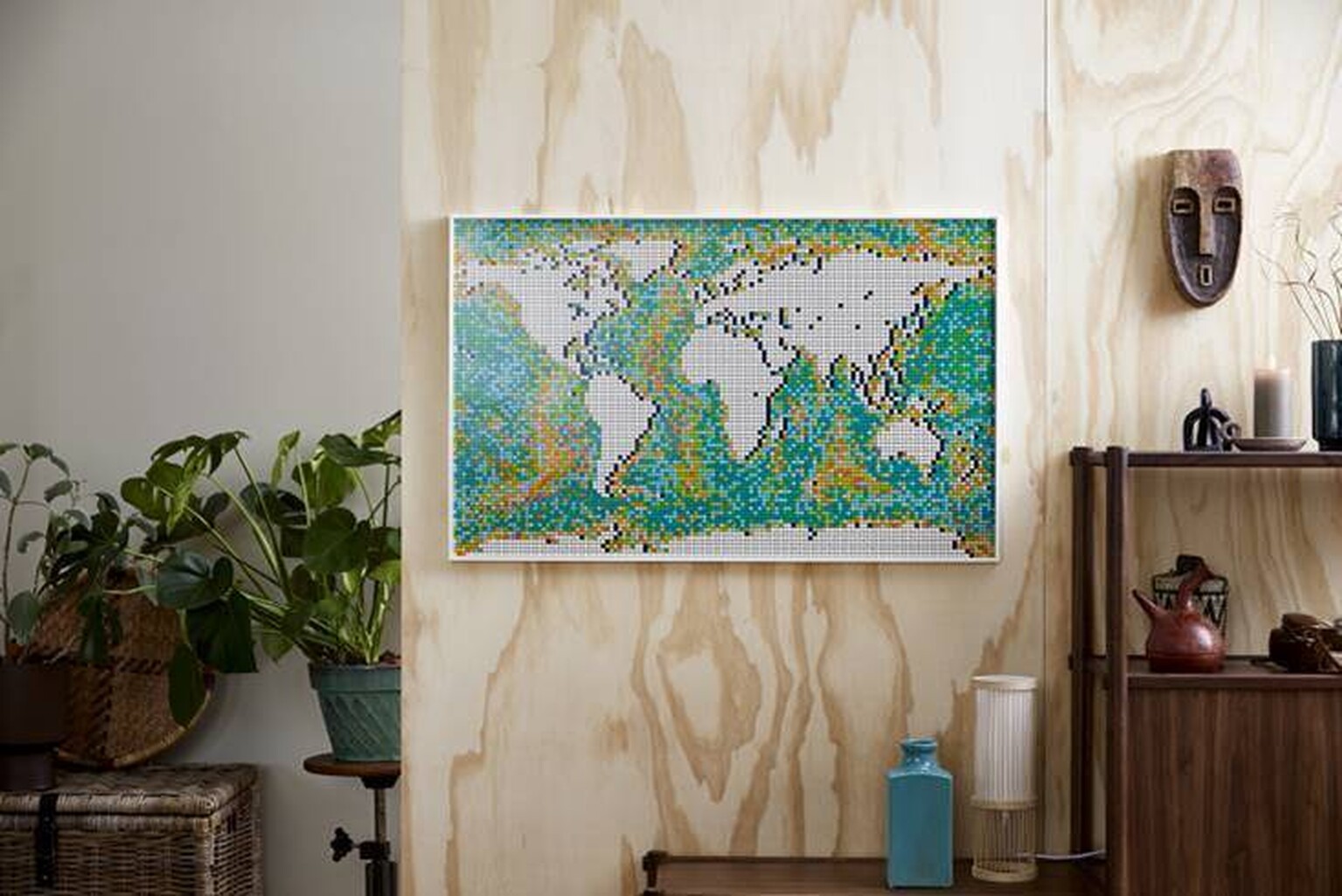 Build a new world brick by brick, with the new Lego Art World Map