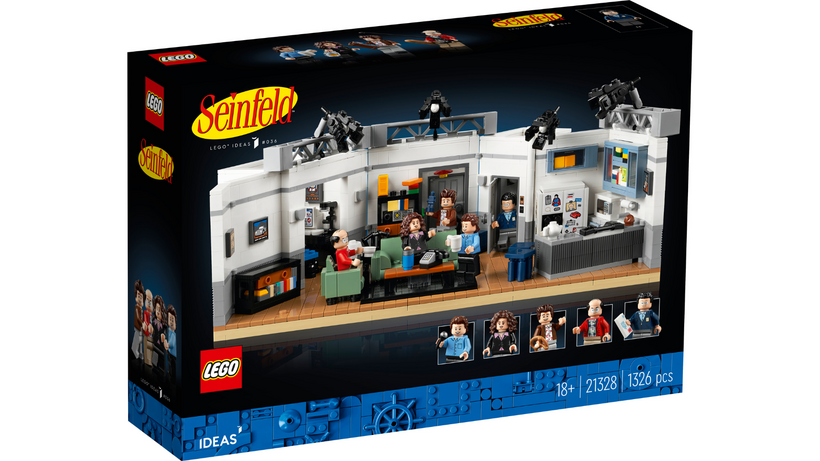 The box art for the LEGO Seinfeld set