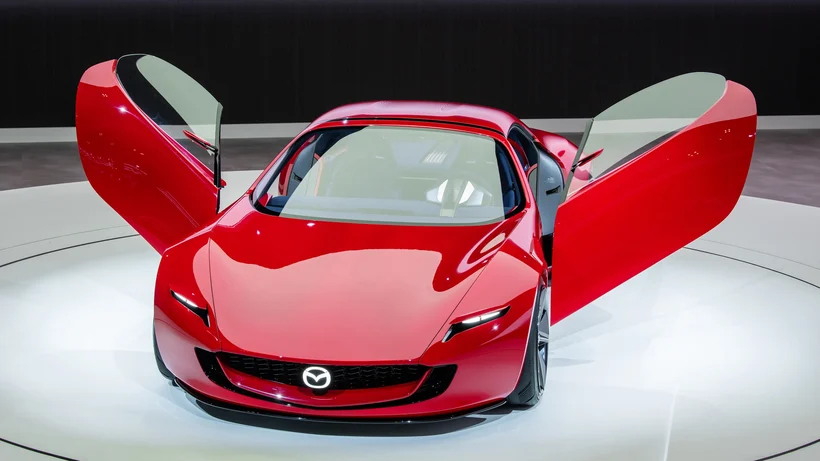 2023 Concept Mazda under bright light