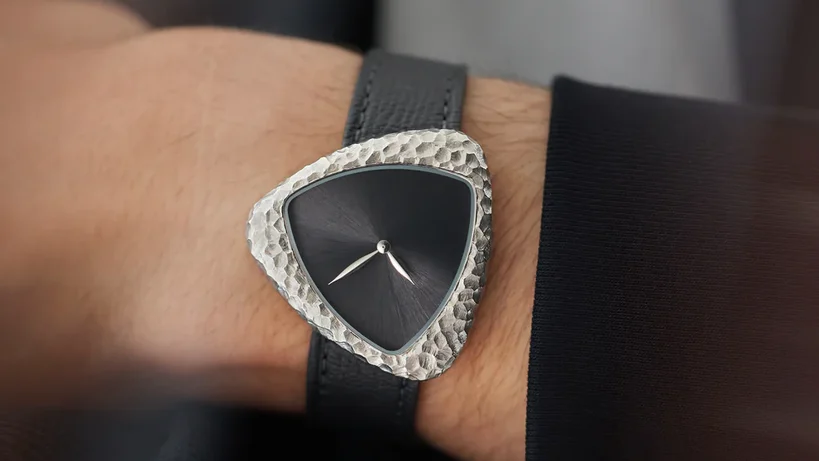Anoma A1 on a wrist with a black face plate