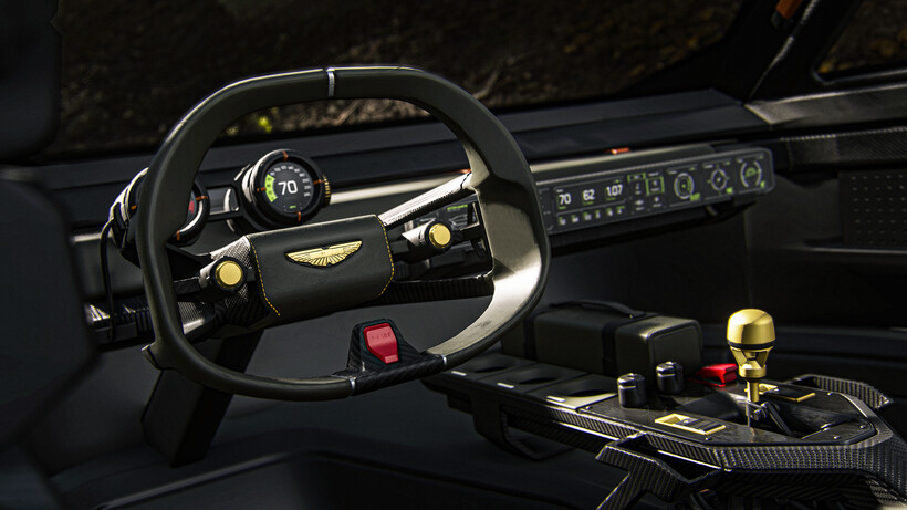 Aston Martin Dreadnought steering wheel in game