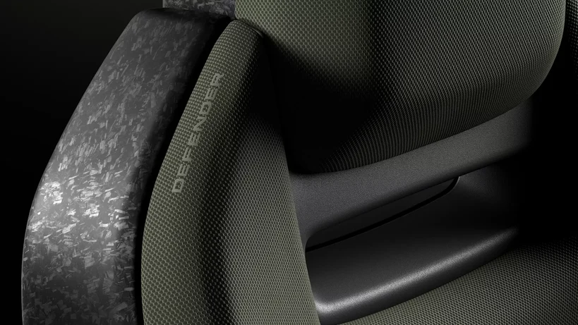 Land Rover Defender OCTA seat close up