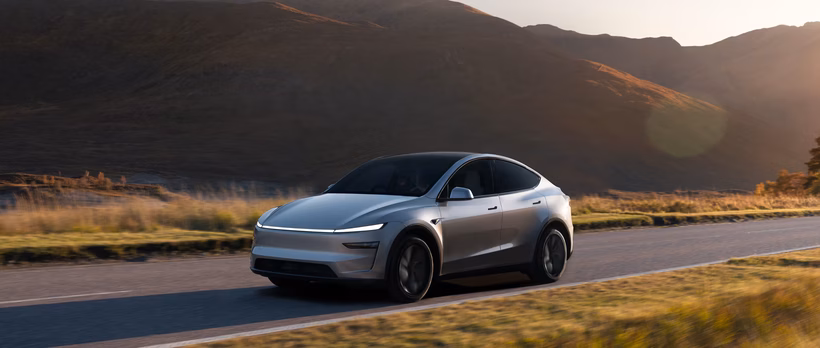 Tesla Model Y in silver