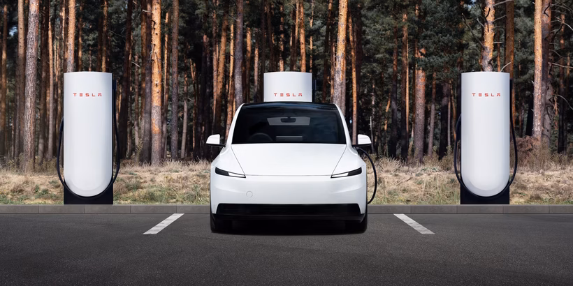 Tesla Model Y charging