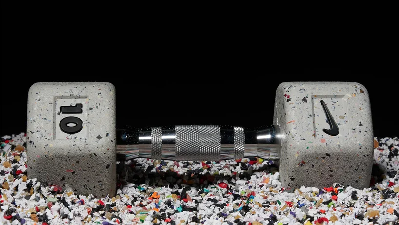 Nike Grind Dumbell on some plastic pulp