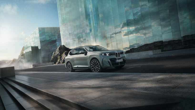 BMW X5 in a city
