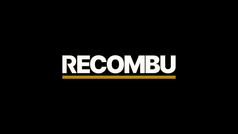 The Recombu logo on a black background