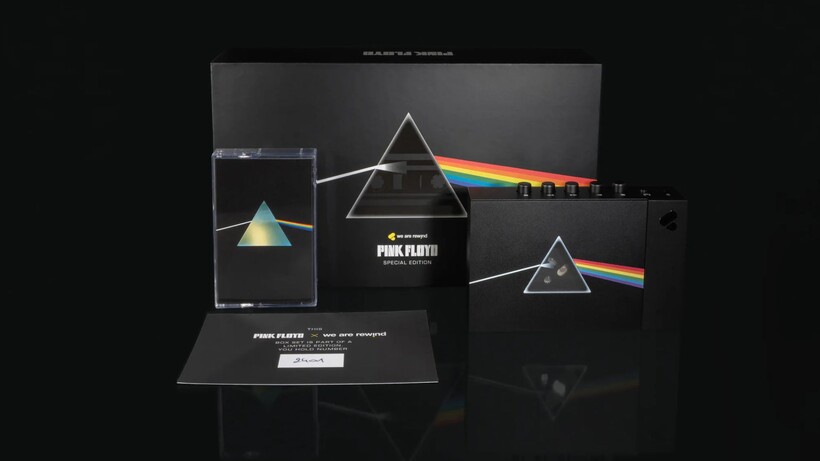 We Are Rewind x Pink Floyd Dark Side of the Moon cassette player