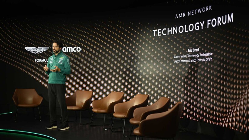 Eric Ernst at the Aston Martin technology forum