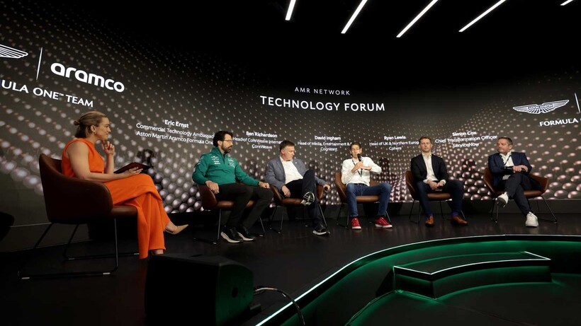 Group panel at the Aston Martin technology forum