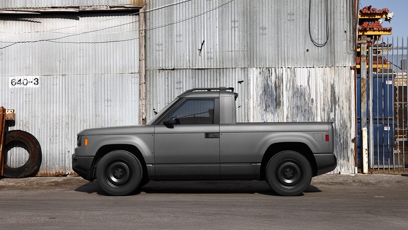 Slate Truck side view outside