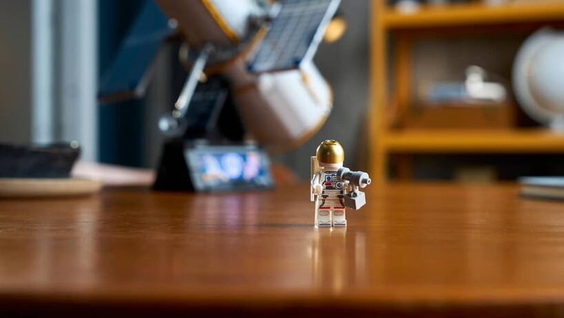 Astronaut figure included with Lego Hubble telescope