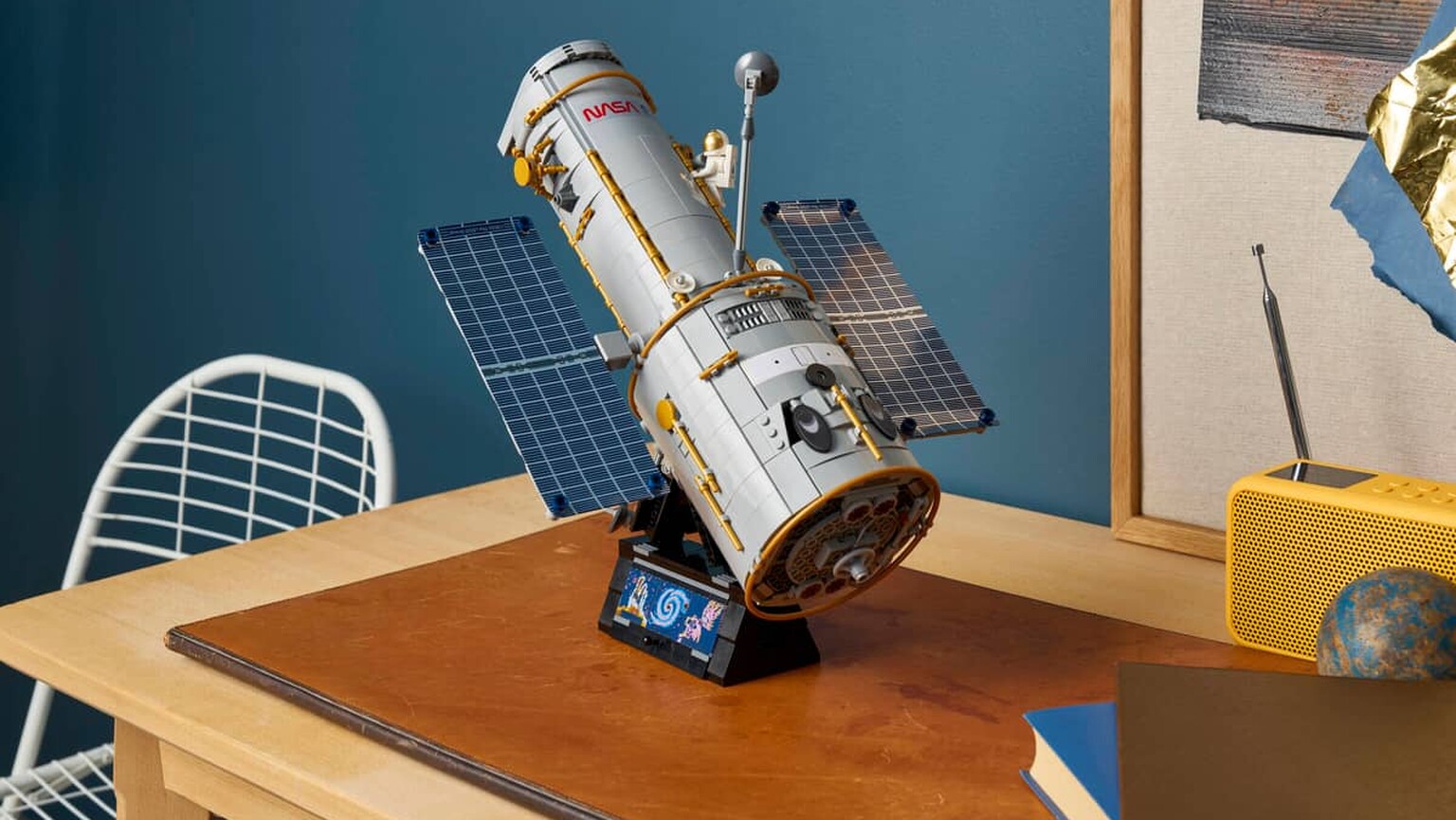 The LEGO Hubble Telescope brings your love of space to your desk