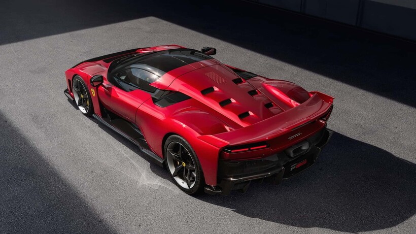 Rear of the Ferrari F80