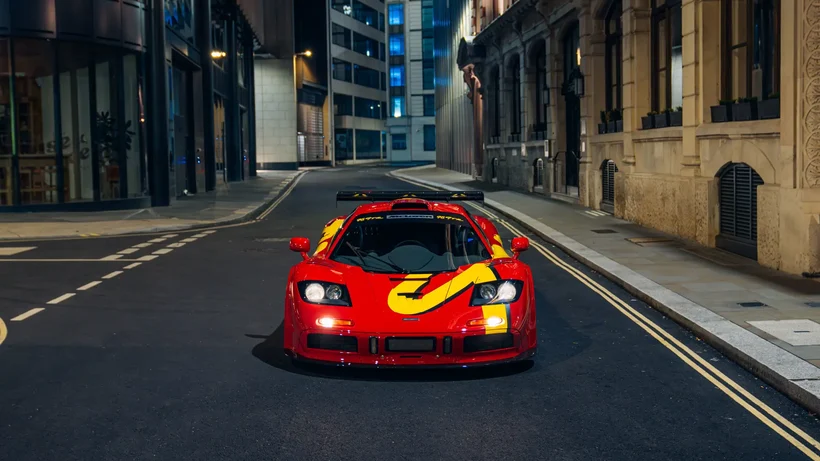 McLaren F1 GTR on a street