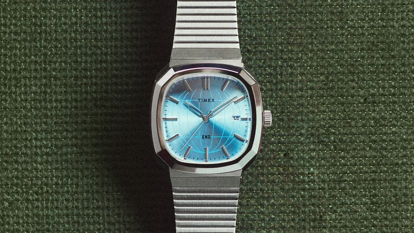 Wide shot of the End x Timex 1981 Reissue