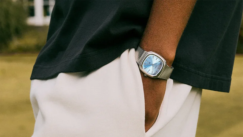 Person wearing a End x Timex 1981 Reissue