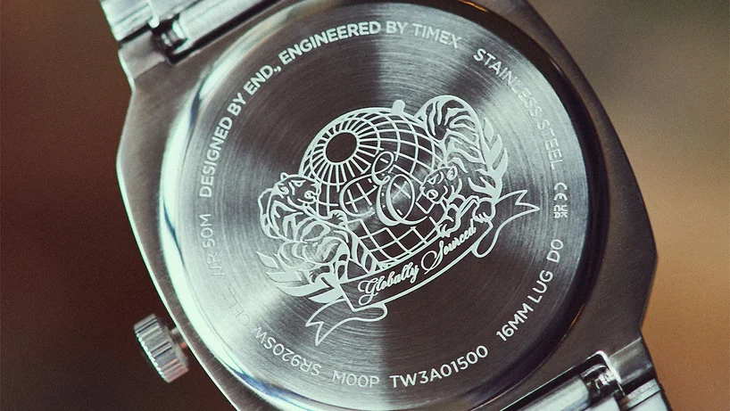 End x Timex 1981 Reissue back engraving close up