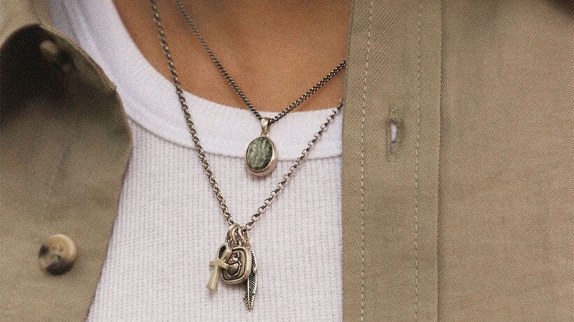 Serge DeNimes Armour collection featuring sculptural sterling silver rings, necklaces and reptile-inspired jewellery