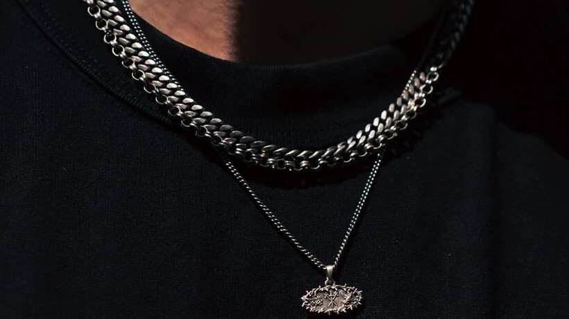 Serge DeNimes Armour collection featuring sculptural sterling silver rings, necklaces and reptile-inspired jewellery