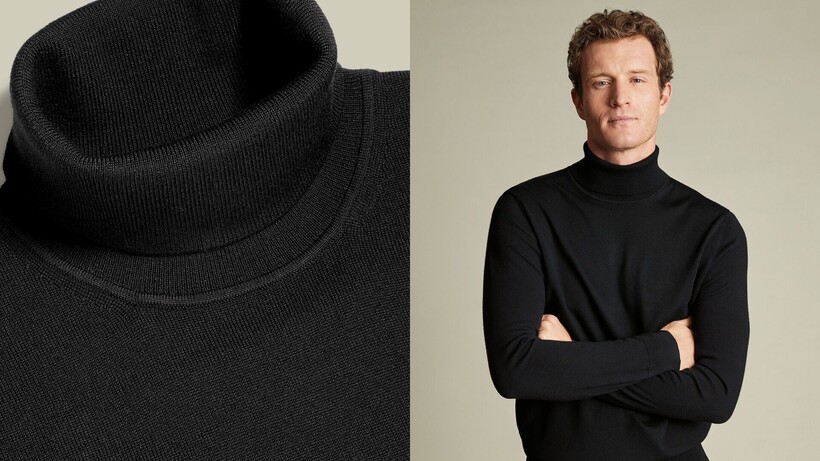 Charles Tyrwhitt Pure Merino Turtleneck Sweater