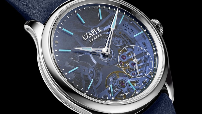 Czapek Promenade Transparencies Aqua Blue