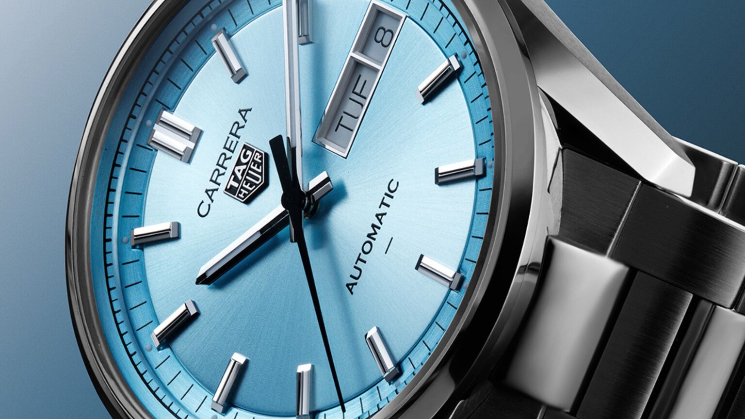 TAG Heuer launches a stunning blue day-date watch