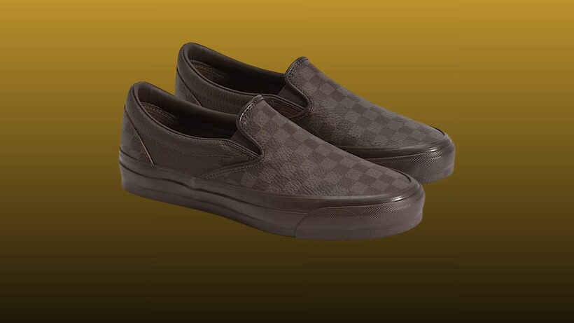 Vans Checkerboard Slip-On Leather