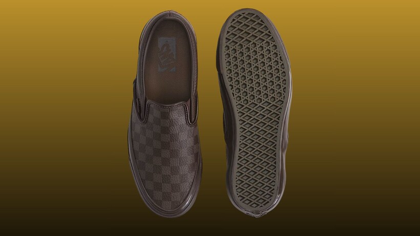 Vans Checkerboard Slip-On Leather