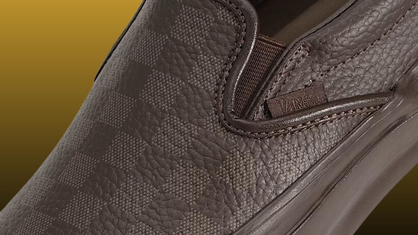 Vans Checkerboard Slip-On Leather
