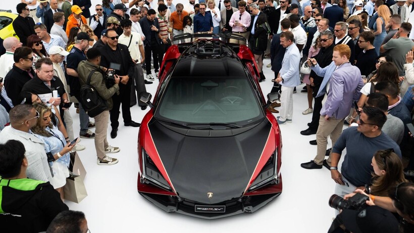 Lamborghini Revuelto hybrid supercar representing the brand’s approach to high-performance electrification