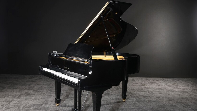 Yamaha C3 grand piano used by Freddie Mercury at Munich’s Musicland Studios