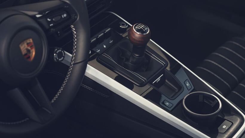 2027 Porsche 911 Carrera S with MT Package featuring a six-speed manual transmission