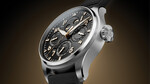 IWC Big Pilot’s Watch Perpetual Calendar ProSet 140 Years Mercedes-Benz with black dial and gold details