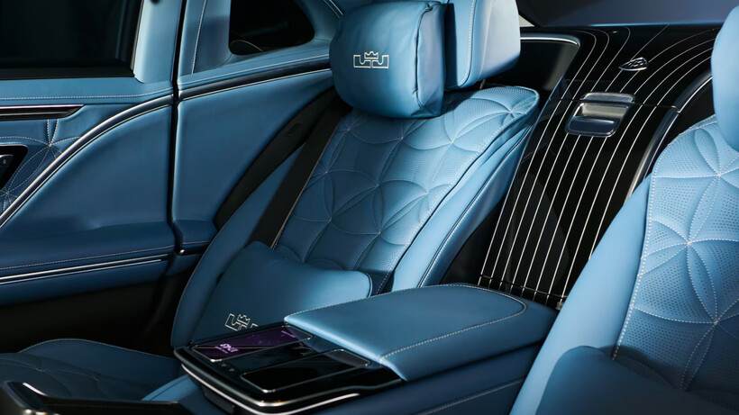 Bespoke Mercedes-Maybach S 680 in Light Ivory created with LeBron James