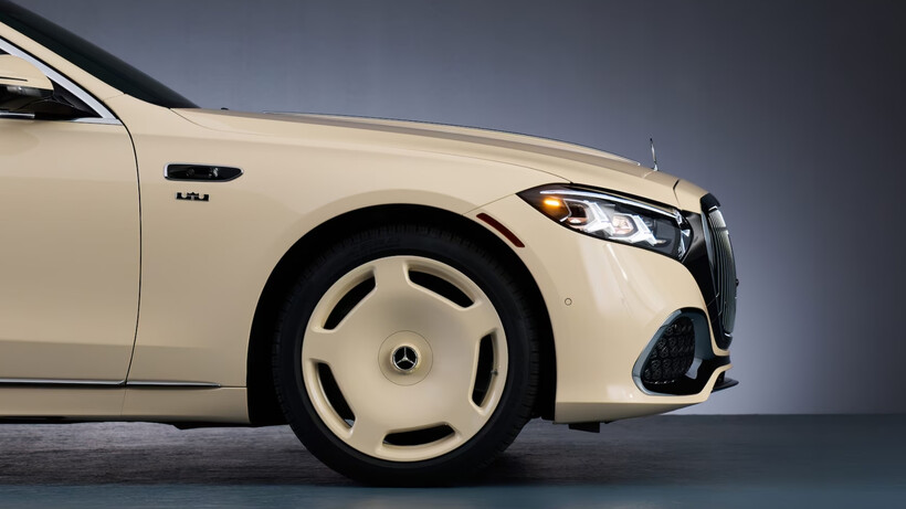 Bespoke Mercedes-Maybach S 680 in Light Ivory created with LeBron James