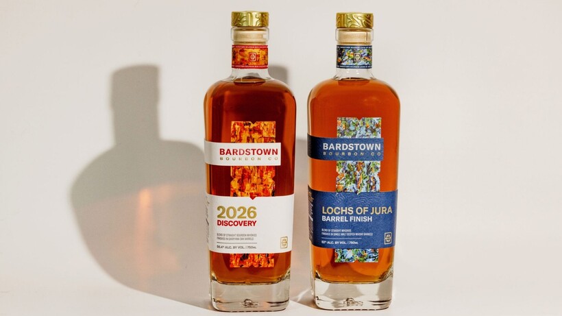 Bardstown Bourbon Company Lochs of Jura Barrel Finish whiskey with illustrated bottle label