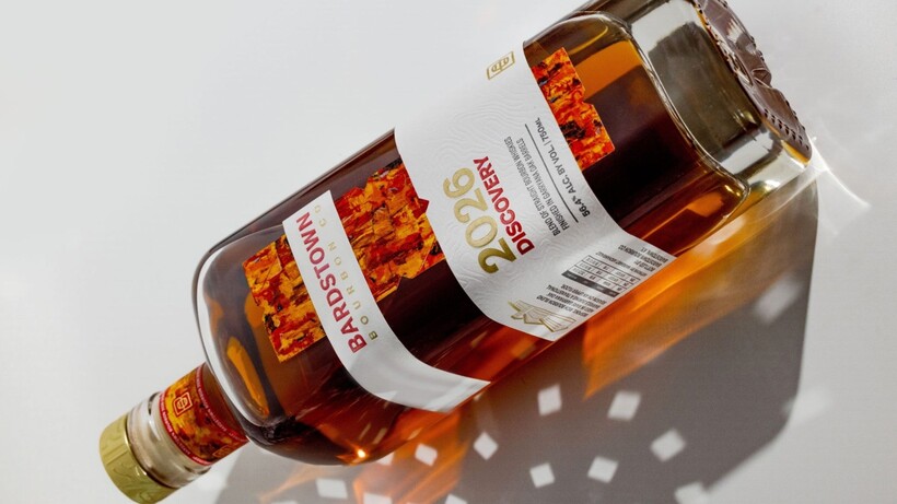 Bardstown Bourbon Company Lochs of Jura Barrel Finish whiskey with illustrated bottle label