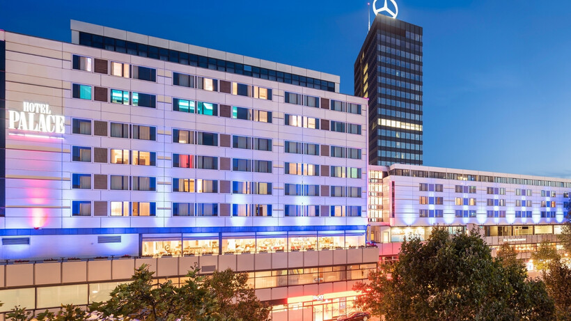 Hotel Palace Berlin exterior in Berlin’s City West district ahead of its transition to Hyatt Regency