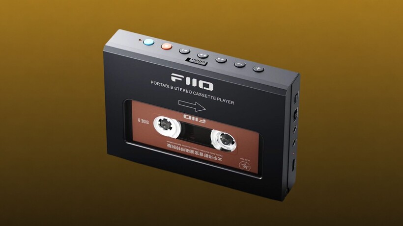 FiiO CP11 portable cassette player with slim retro-inspired design and Bluetooth connectivity
